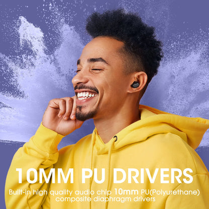 Wireless Earbuds, Bluetooth Earbuds in-Ear with Stereo Sound