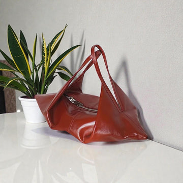 Soft Foldable Geometric Crossbody Bag
