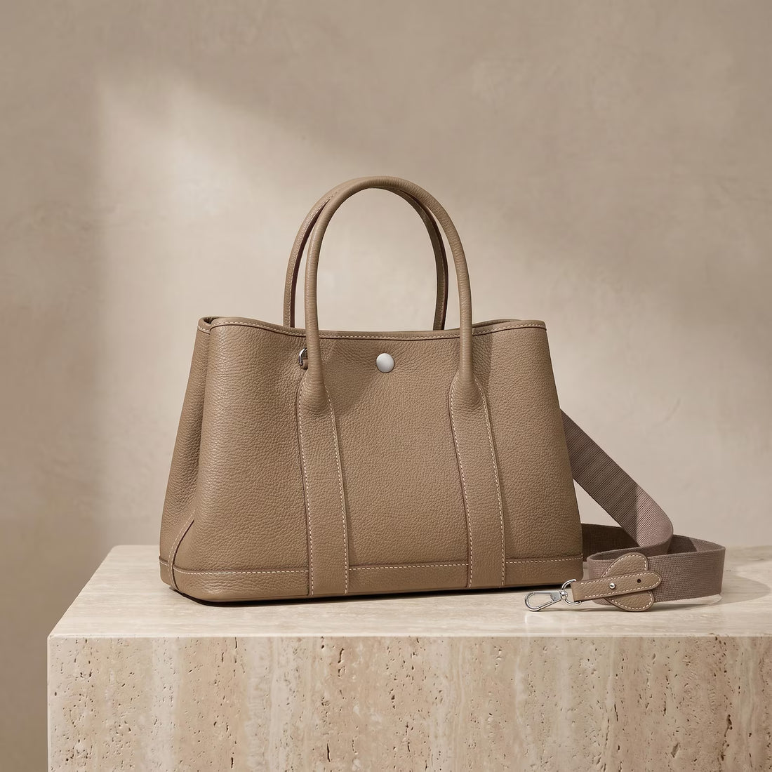 Pebble Grain Leather Multi-use Tote Crossbody Bag